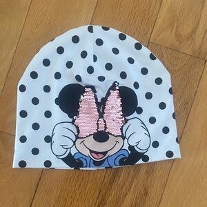 H&M Kids Polka Dot Hat with Pink Sequin Design